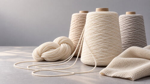 All-Polyester Cotton-Linen Feel Stretch Yarn