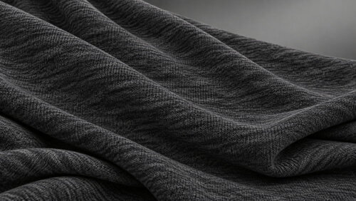 All-Polyester Cotton-Linen Feel Single Jersey Stretch Fabric